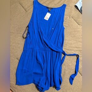 NWT Cobalt Blue Sleeveless Romper Forever 21